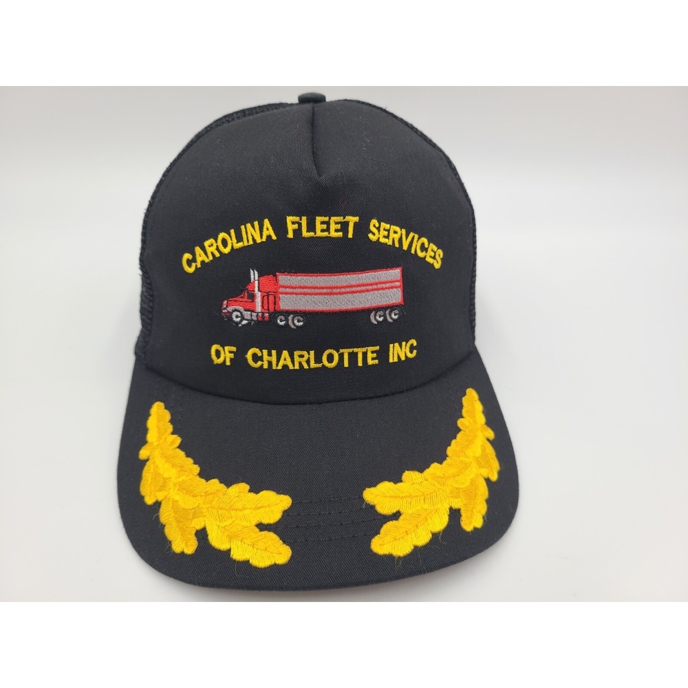 Vintage Carolina Fleet Services Scrambled Eggs‎ Mesh Trucker Adjustable Hat Cap
